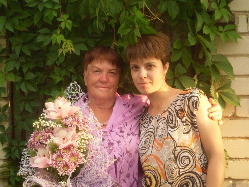 С дочерью Надеждой