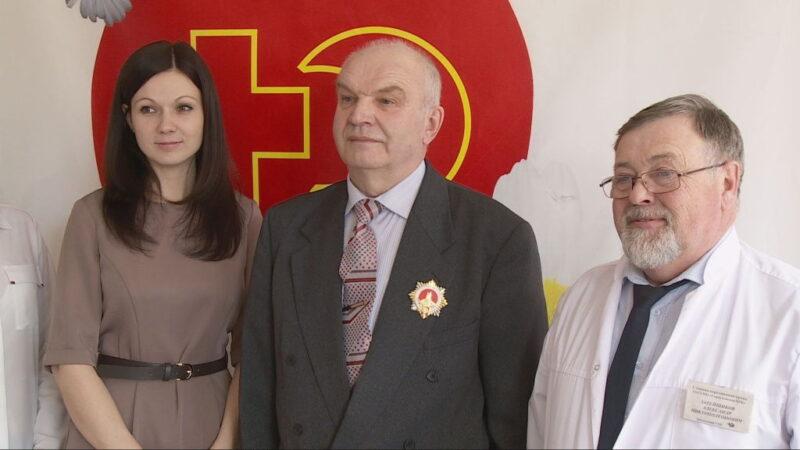 Во время вручения награды