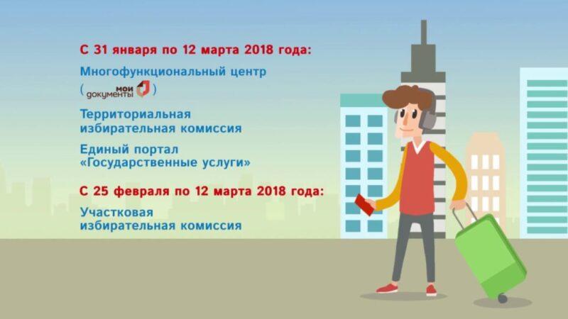 Как принять участие в выборах Президента России, находясь в другом городе