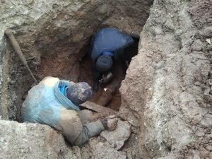 Прорыв водопровода на ул. Калинина
